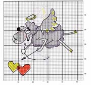 Schema punto croce Pecorelle 4