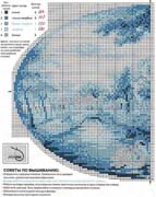 Schema punto croce Quadro Blu 2