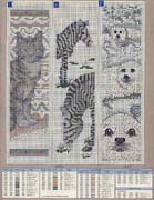 Schema punto croce Segnalibri 6