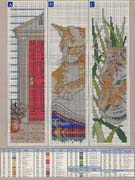 Schema punto croce Segnalibri 7