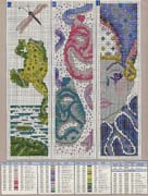 Schema punto croce Segnalibri 8