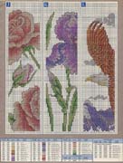 Schema punto croce Segnalibri 9