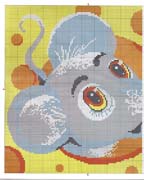 Schema punto croce Topo 1