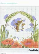 Schema punto croce Topo Funambolo 1