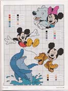 Schema punto croce Topolino 2