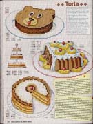 Schema punto croce Torte