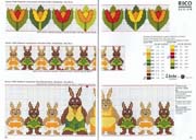 Schema punto croce Tulipani Coniglietti