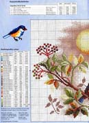 Schema punto croce Uccellini 1