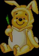Schema punto croce Winnie Coniglio