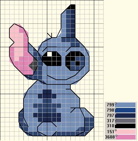 Schema punto croce Stich 2