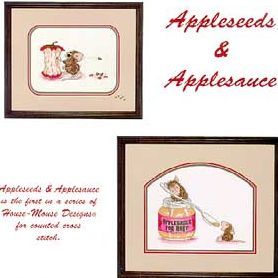 Schema punto croce Topini si nutrono