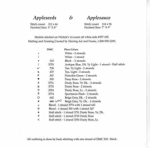 Schema punto croce Topini si nutrono 3