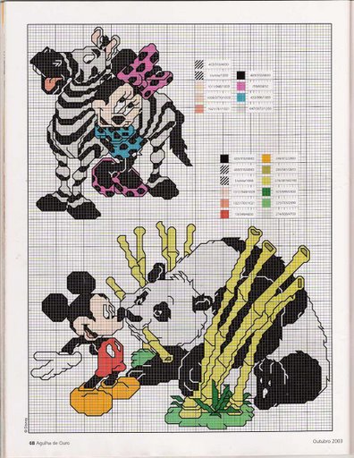 Schema punto croce Topolino