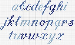 Schema punto croce Alfabeto2