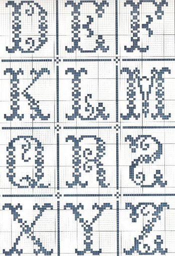 Schema punto croce Alfabeto5