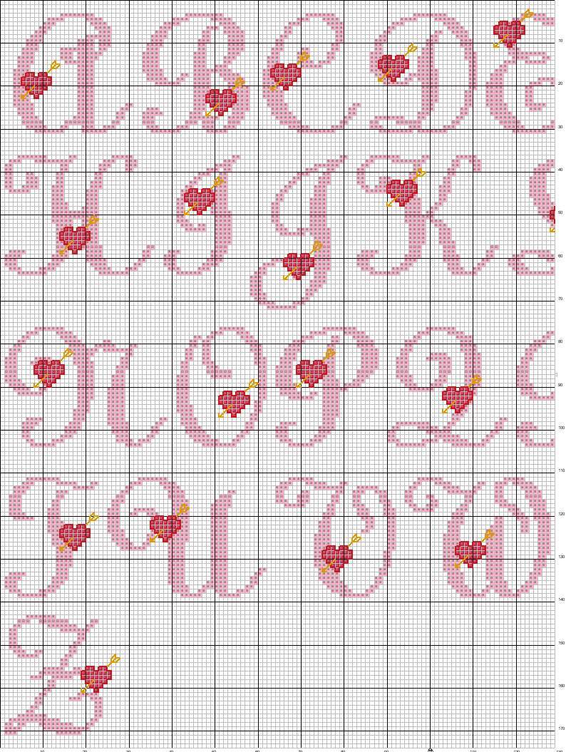 Schema punto croce Alfabeto6 1