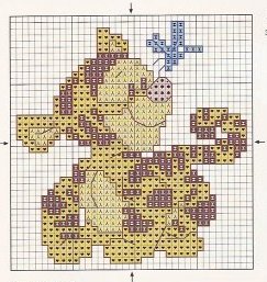 Schema punto croce Baby tigro