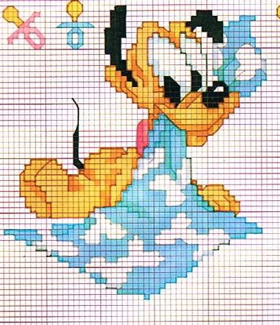 Schema punto croce Bebe pippo