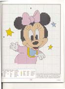 Schema punto croce Minnie bebe 