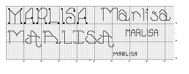 Schema punto croce Nome1