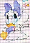 Schema punto croce Baby Paperina 4
