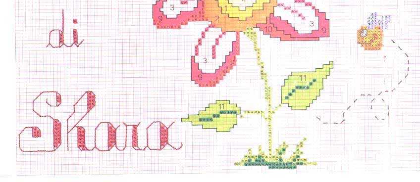 Schema punto croce Quadretto2