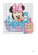 Schema punto croce bagnetto minnie