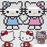 Schema punto croce hello kitti5