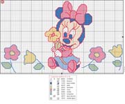 Schema punto croce minnie2