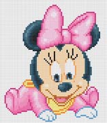 Schema punto croce minnie baby5