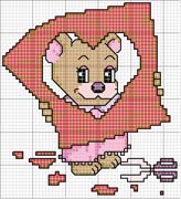 Schema punto croce orsetto