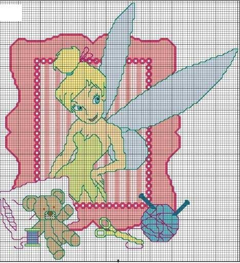 Schema punto croce Fatina