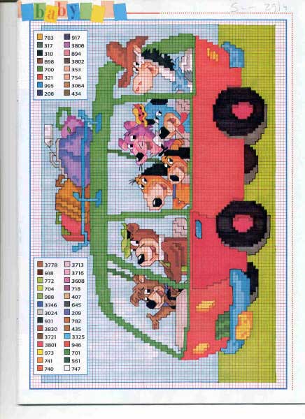 Schema punto croce Flinstone