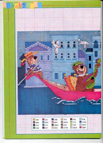 Schema punto croce Flinstone1 1