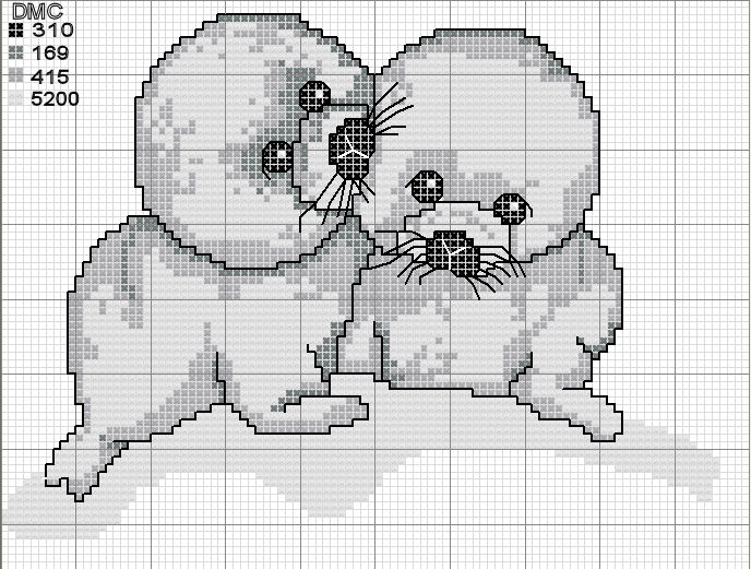 Schema punto croce Fochette