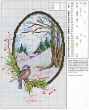Schema punto croce Inverno