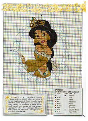 Schema punto croce Jasmine