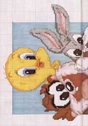 Schema punto croce Looney Tunes 