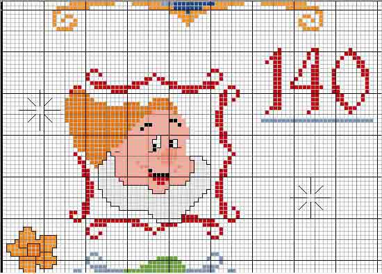 Schema punto croce Metro7nani 2