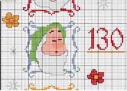 Schema punto croce Metro sette nani 3