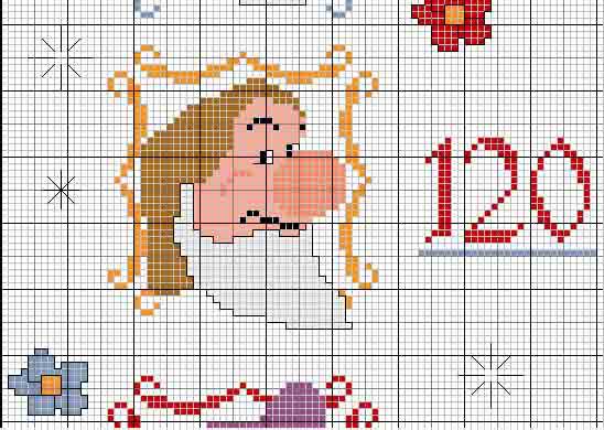 Schema punto croce Metro7nani 4