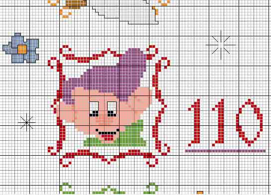 Schema punto croce Metro7nani 5