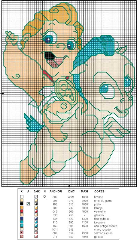 Schema punto croce Motivo52 h