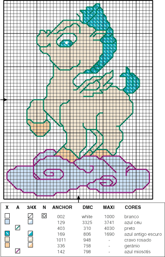 Schema punto croce Motivo52 dest3 i