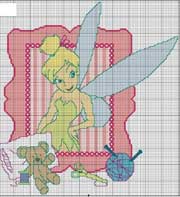 Schema punto croce Fatina