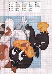 Schema punto croce Looney-tunes2