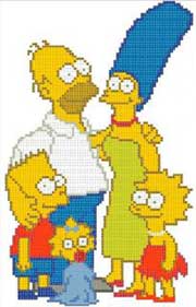Schema punto croce The-simpson-2