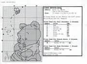 Schema punto croce Winnie-bn