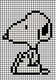 Schema punto croce Baby Snoopy