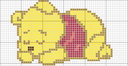 Schema punto croce Winnie nanna 30